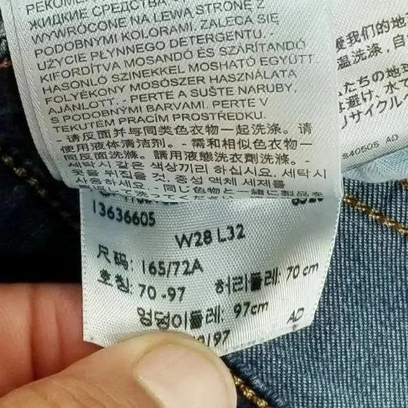 Levi's 28 High Rise Skinny Women's Blue denim Jeans Size 28X29 - Picture 8 of 12